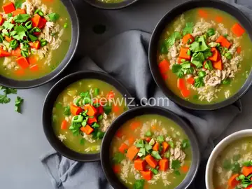Zippy and Tangy Turkey Rice Soup