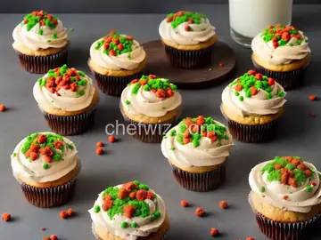 Zombie Brain Cupcakes