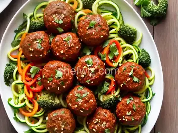 Zoodles with Plant-Based Meatballs