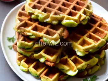 Zucchini Bread Waffles