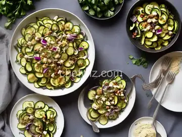 Zucchini Salad with Herbs and Red Onion