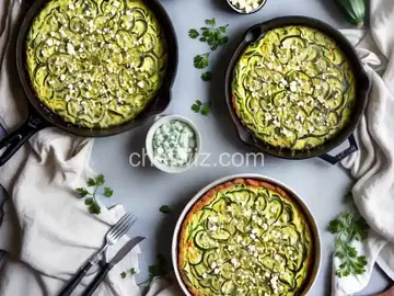 Zucchini and Goat Cheese Frittata