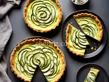 Zucchini and Goat Cheese Tart