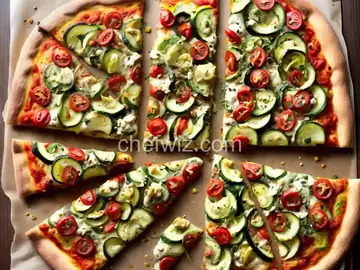 Zucchini-roni Pizza