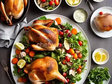 Zuni Roast Chicken with Bread Salad