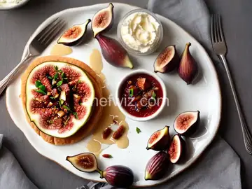 Zurie's Fresh Fig Compote Over Cream Cheese