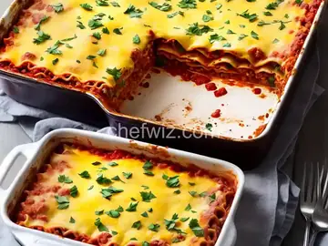 lasagna for 10 or more people.
