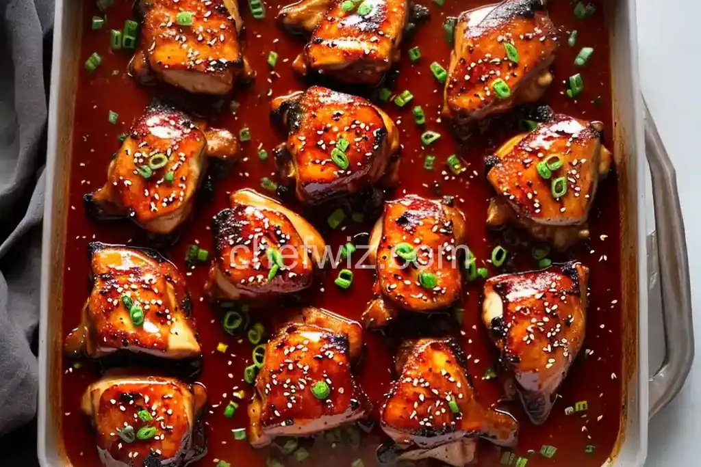 Asian Glazed Chicken Thighs - Chefwiz.com