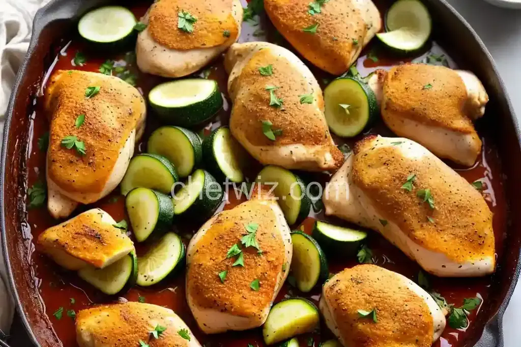 Baked Chicken and Zucchini - Chefwiz.com