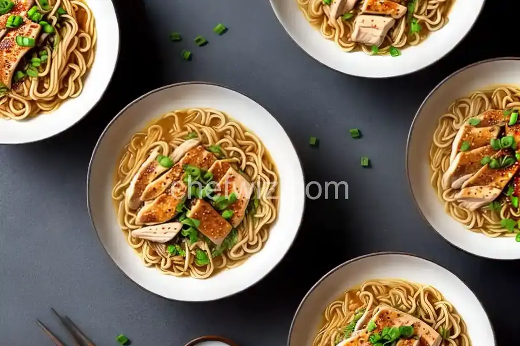 Easy Ramen with Chicken and Teriyaki Sauce - Chefwiz.com