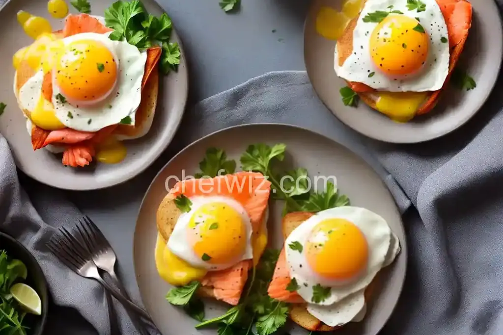 Eggs Benedict with Salmon - Chefwiz.com