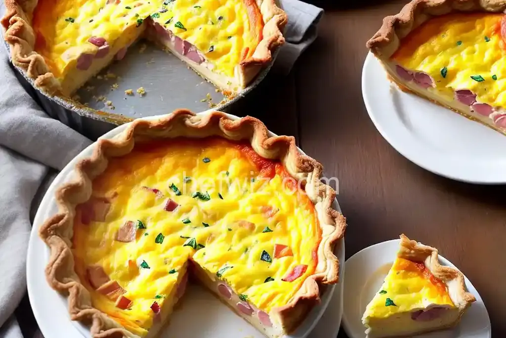 Ham and Cheese Quiche - Chefwiz.com