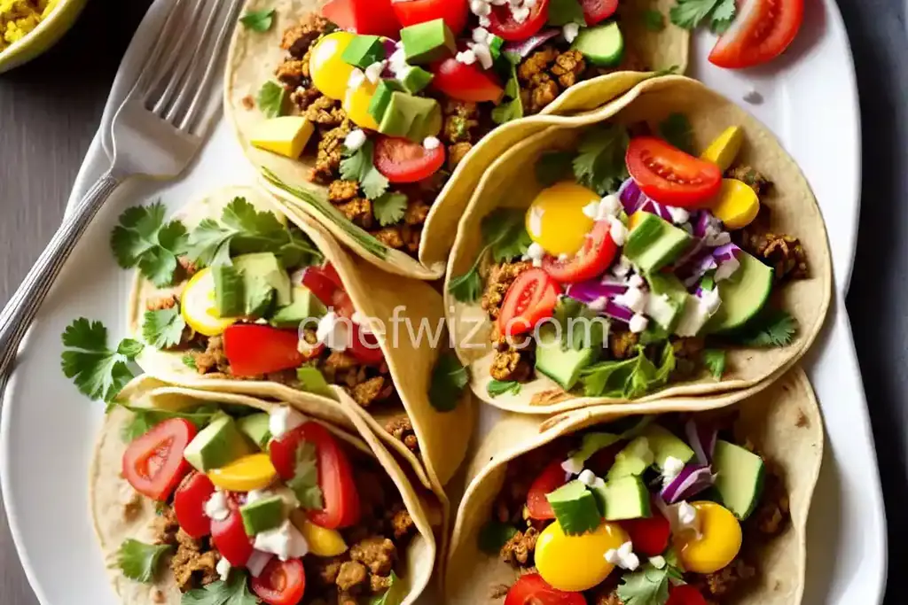 Healthy Breakfast Ideas: Veggie Breakfast Tacos - Chefwiz.com