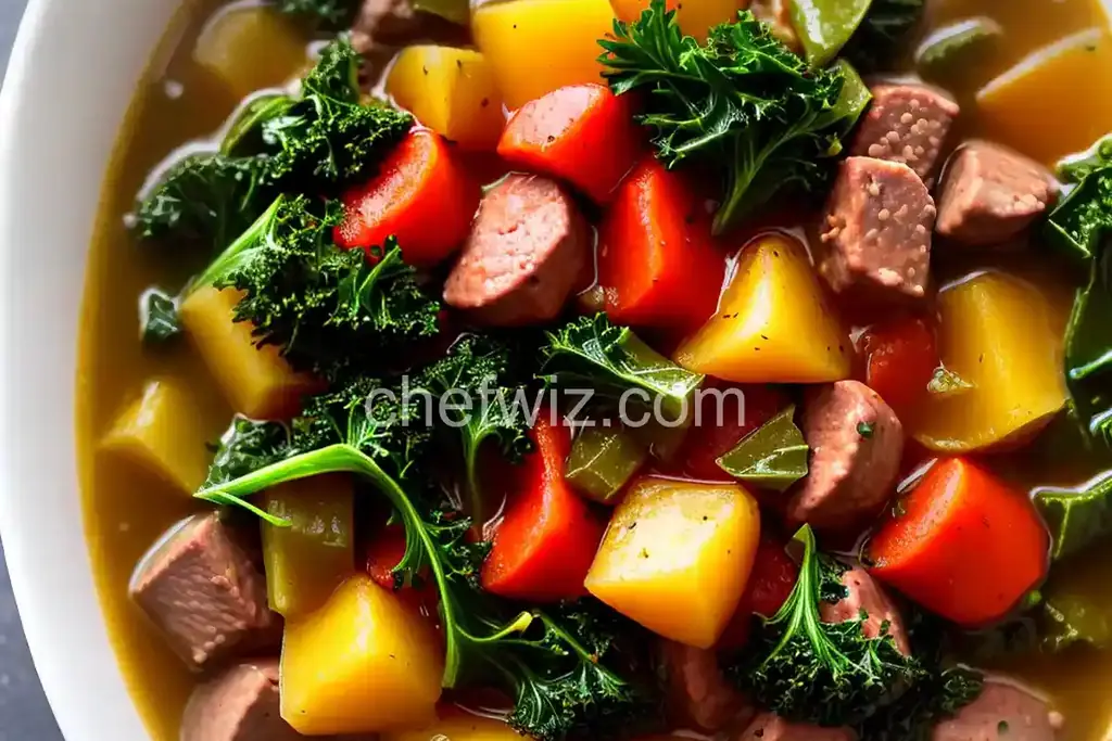 Kielbasa Kale Stew - Chefwiz.com
