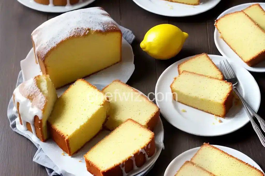 Lemon Buttermilk Pound Cake with Aunt Evelyn's Lemon Glaze - Chefwiz.com