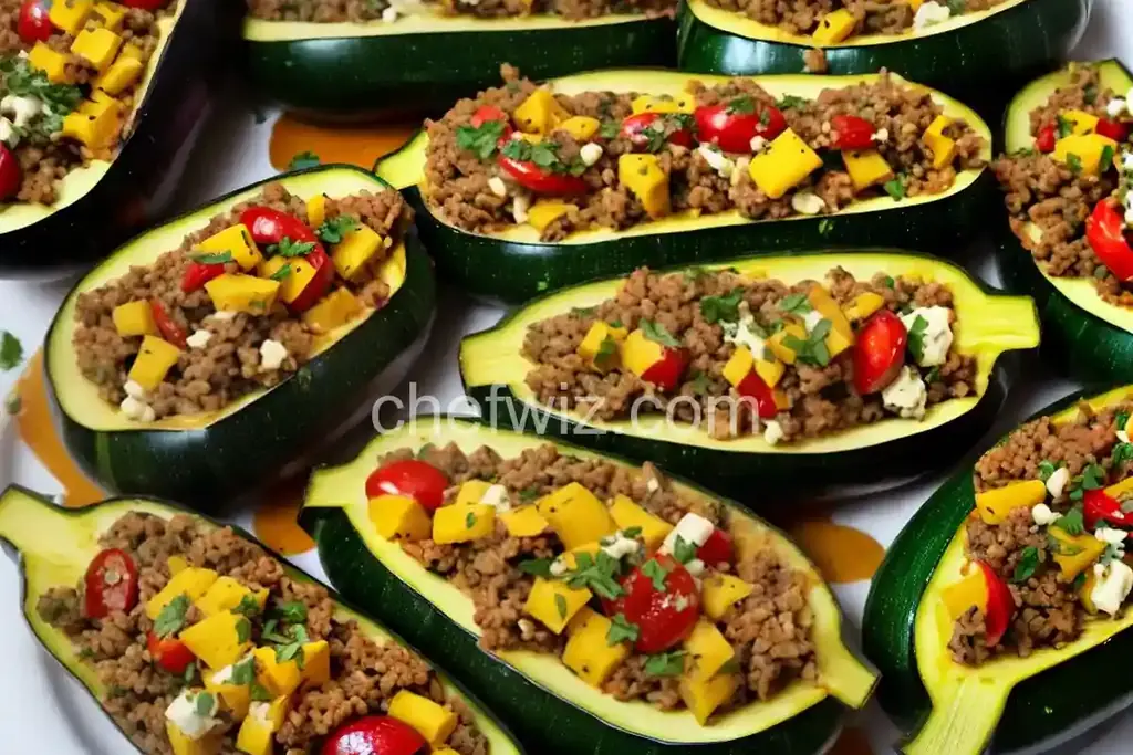 Mediterranean Stuffed Zucchini - Chefwiz.com