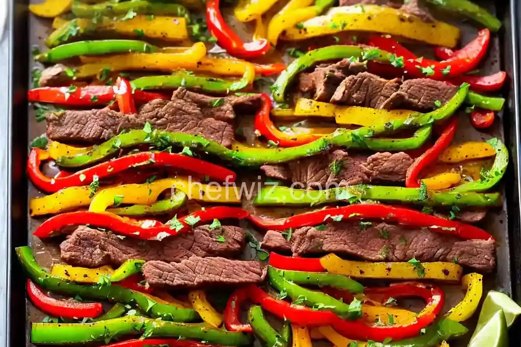 Sheet Pan Beef Fajitas - Chefwiz.com
