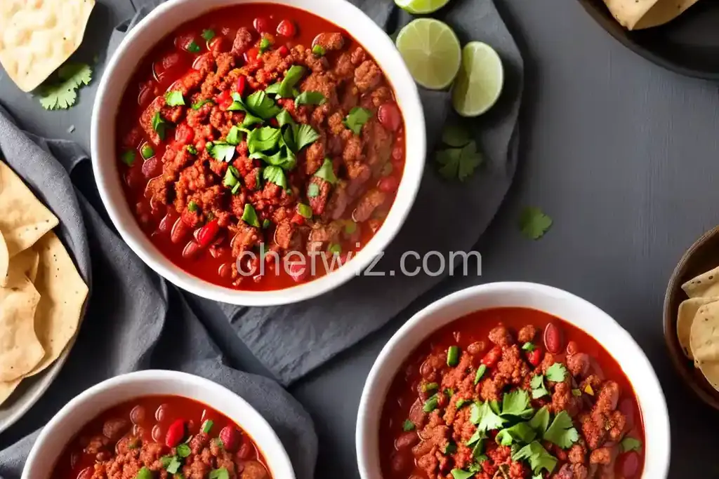Traditional Chili with Ground Turkey - Chefwiz.com