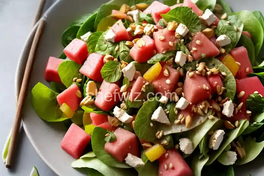 Asian Watermelon Salad - Chefwiz.com