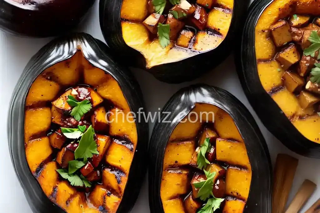 Grilled Maple-Glazed Acorn Squash - Chefwiz.com