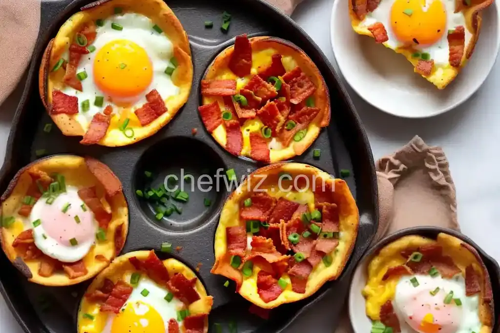 Keto Cheesy Bacon and Egg Cups - Chefwiz.com