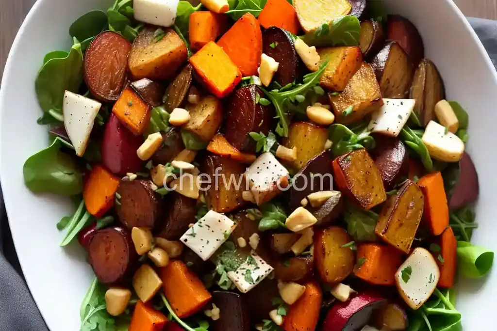 Roasted Root Vegetable Salad - Chefwiz.com