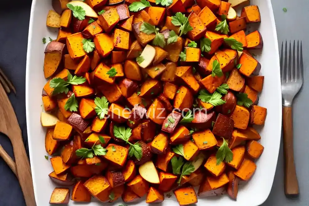 Roasted Sweet Potatoes and Apples - Chefwiz.com