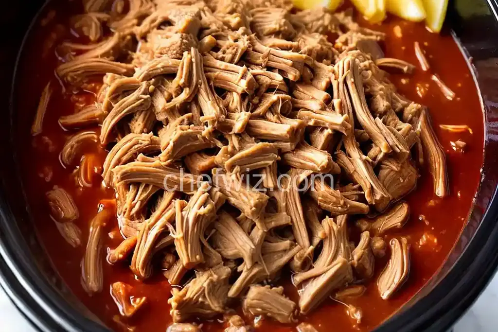 Slow Cooker Georgia Pulled Pork Barbeque - Chefwiz.com