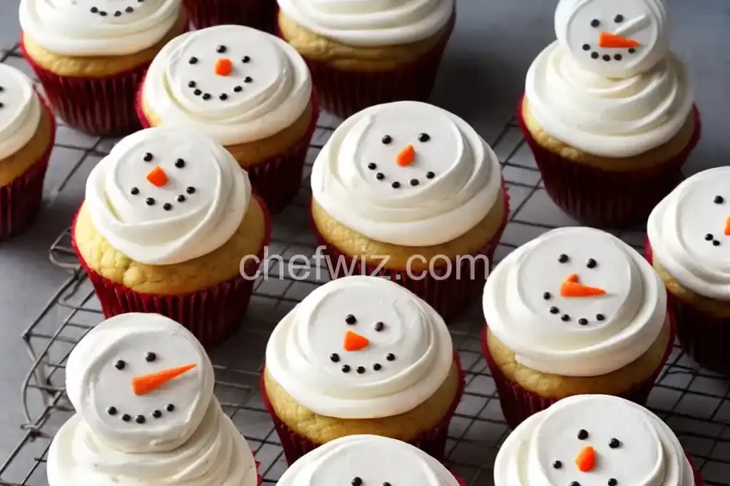 Snowman Cupcakes - Chefwiz.com