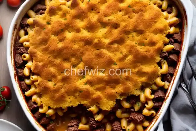 A Minnesotan's Beef and Macaroni Hotdish
