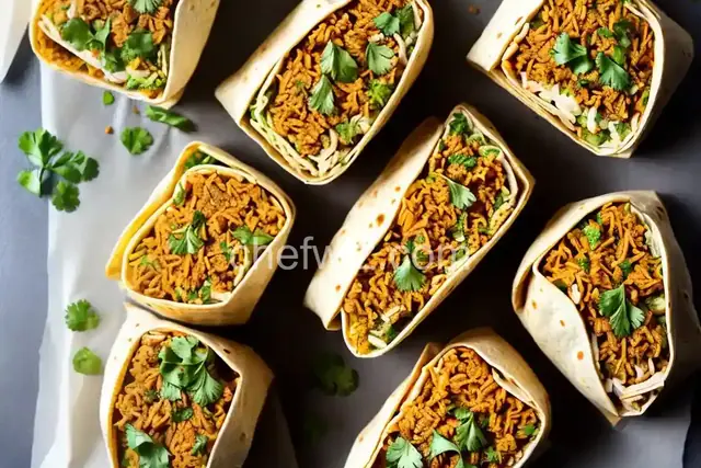 Air Fryer Chile Verde Burritos