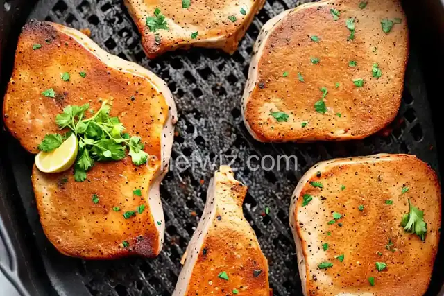 Air Fryer Ranch Pork Chops