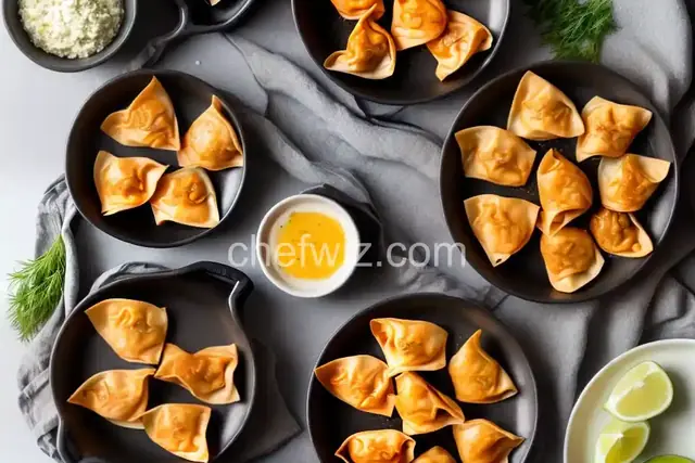 Air Fryer Smoked Salmon Wontons