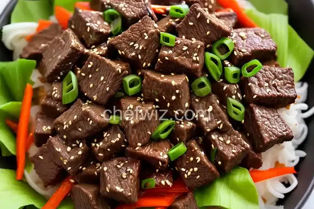 Asian Garlic Beef Cubes (Vietnamese Bo Luc Lac or Shaking Beef)