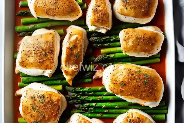Asparagus and Mozzarella Stuffed Chicken Breasts