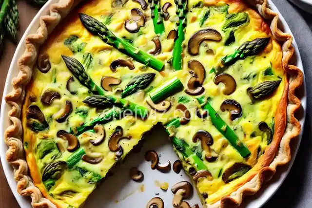 Asparagus and Mushroom Quiche