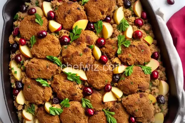 Awesome Sausage, Apple and Cranberry Stuffing