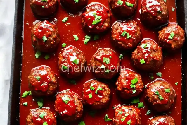 BBQ Glazed Homemade Meatballs