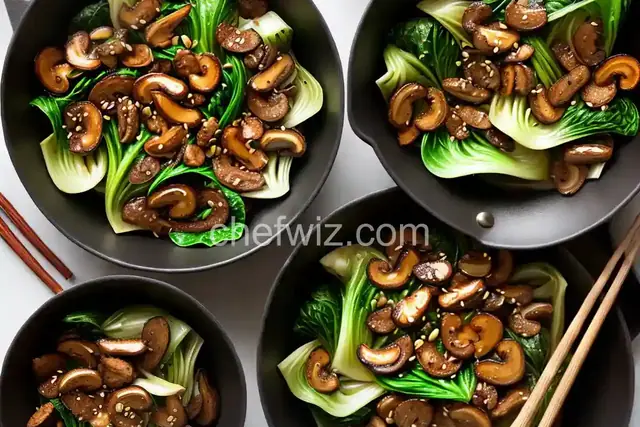 Baby Bok Choy and Shiitake Stir-Fry