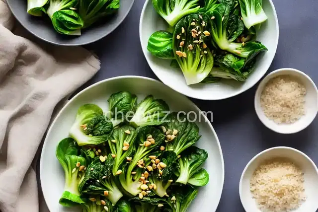 Baby Bok Choy with Garlic