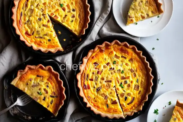 Bacon, Cheese, and Caramelized Onion Quiche