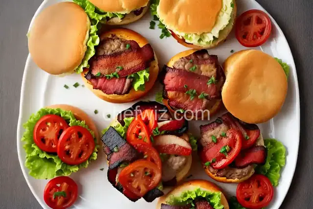 Bacon Wrapped Hamburgers