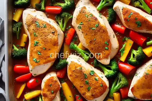 Baked Chicken Breasts and Vegetables