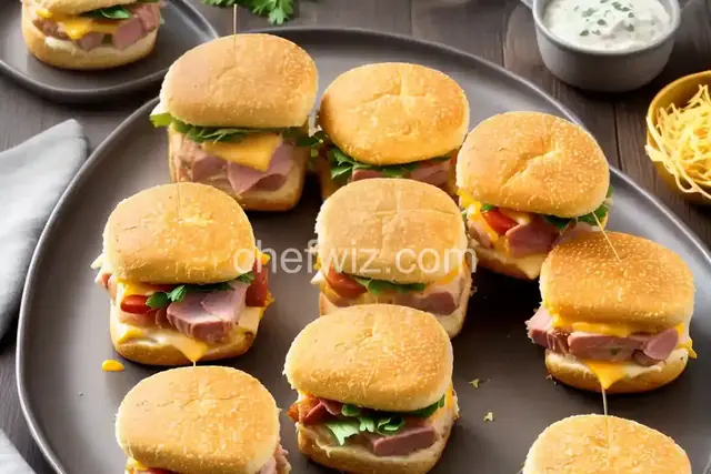 Baked Ham and Cheese Sliders