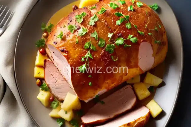 Baked Ham with Pineapple Mustard Glaze