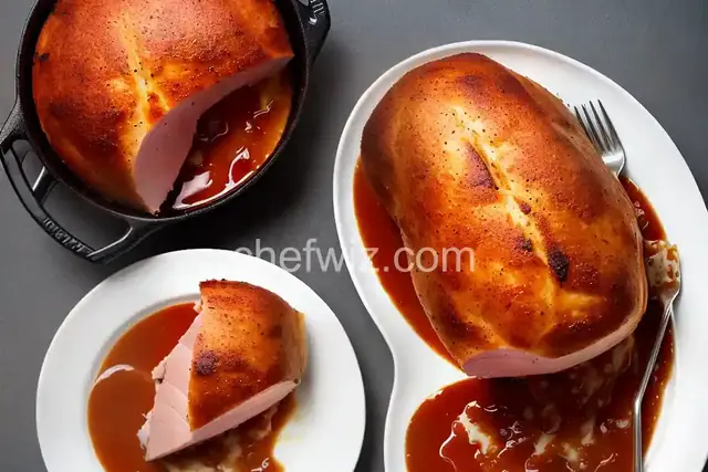 Baked Ham with Sweet Gravy