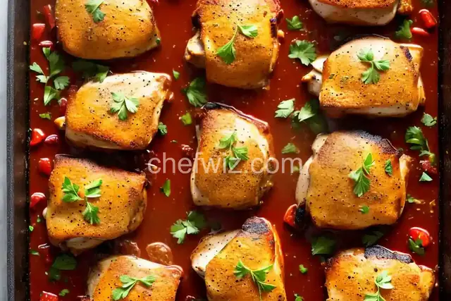 Baked Italian Chicken Thighs