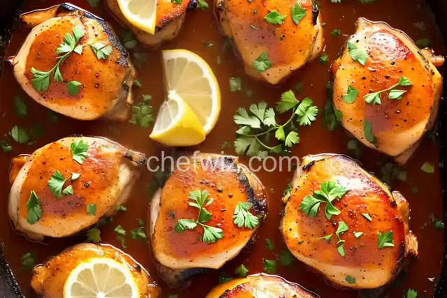 Baked Lemon Butter Chicken Thighs