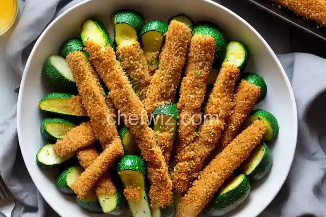 Baked Panko-Breaded Zucchini Fries