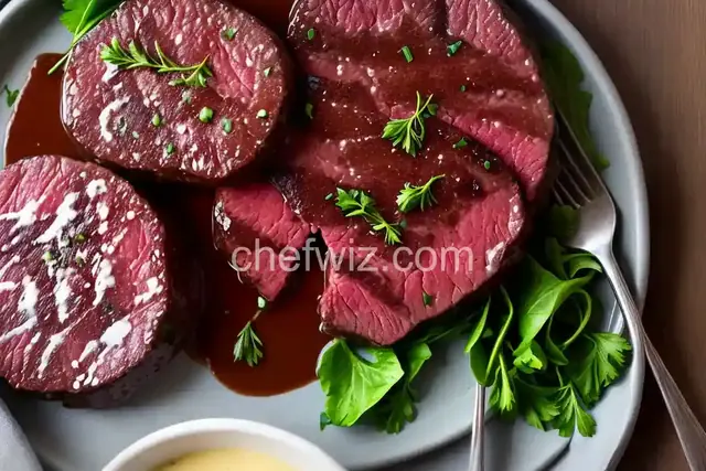 Beef Medallions with Fresh Horseradish Sauce